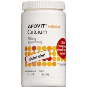 Kalktabletter uden D-vitamin til børn
