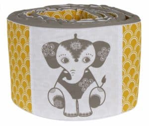 Sengerand med elefant