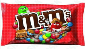 M&M's med peanutbutter - direkte fra USA
